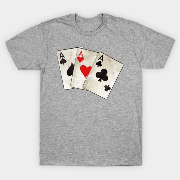 Gambling with cards T-Shirt by AnabellaCor94